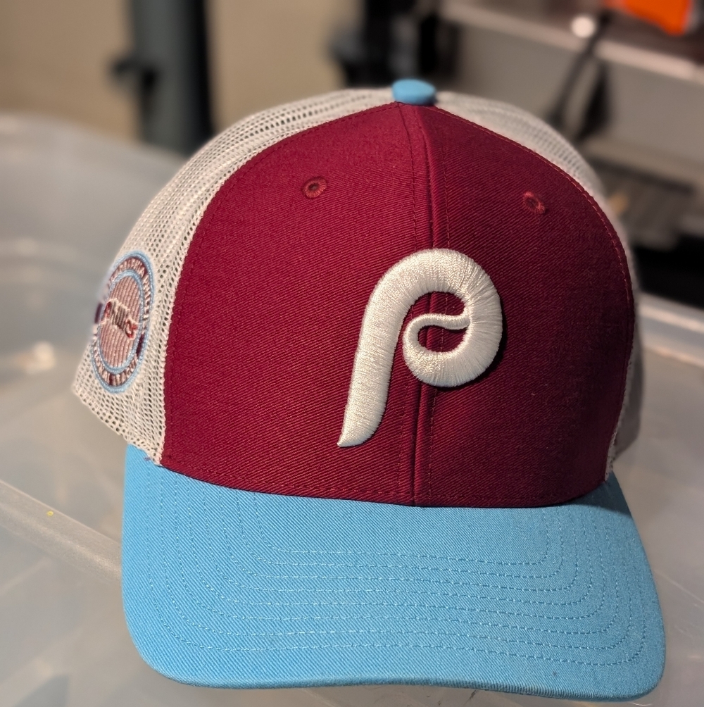 '47 Philadelphia Phillies Maroon and Light Blue Snapback Cap